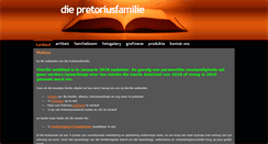 Desktop Screenshot of pretoriusfamilie.info