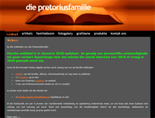 Tablet Screenshot of pretoriusfamilie.info